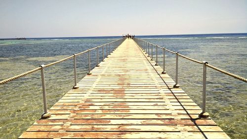 Pier on sea