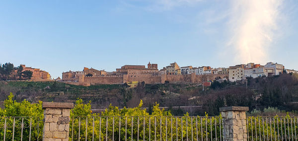 Panoramic view of historic building against sky