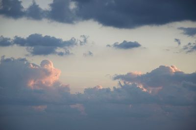 Low angle view of clouds in sky