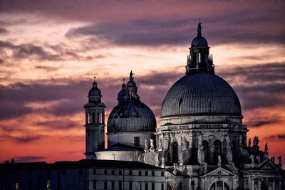 View of building against sky during sunset