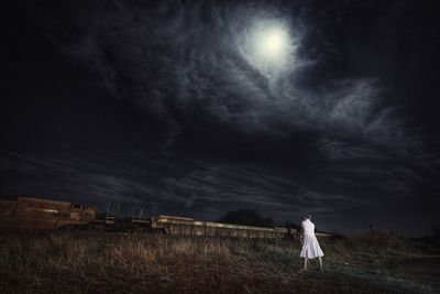 View of calm sea against cloudy sky