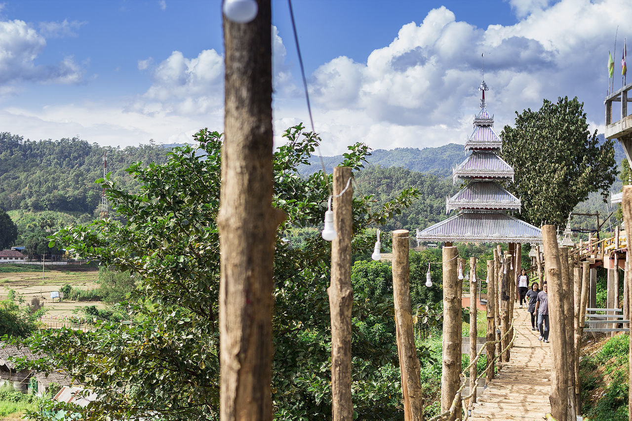 PANORAMIC VIEW OF A TEMPLE