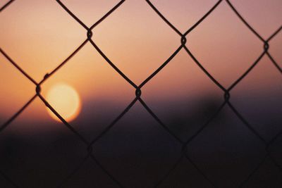 Close-up of chainlink fence