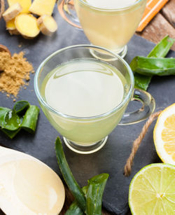 Close-up of drink on table