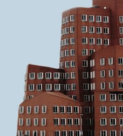 Low angle view of building against clear sky