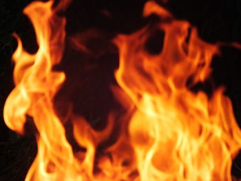 Close-up of bonfire