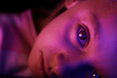 Close-up portrait of woman