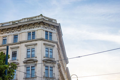 Low angle view of building against sky