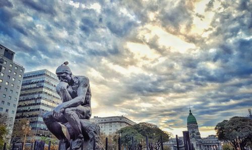 Low angle view of church against sky