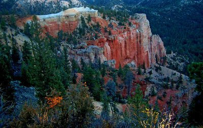 View of rock formations