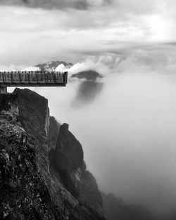 Scenic view of mountain against sky