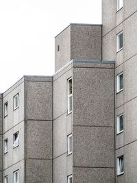 Low angle view of building against clear sky