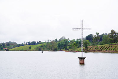 Scenic view of river against sky