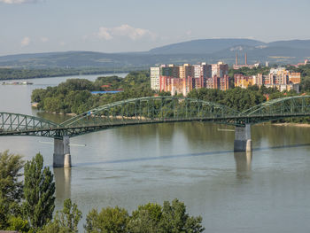Esztergom at the danube river
