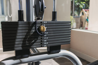 Close-up of security camera