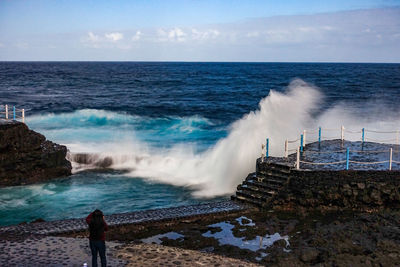 Scenic view of sea against sky