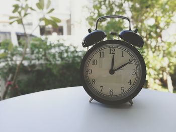 Close-up of clock