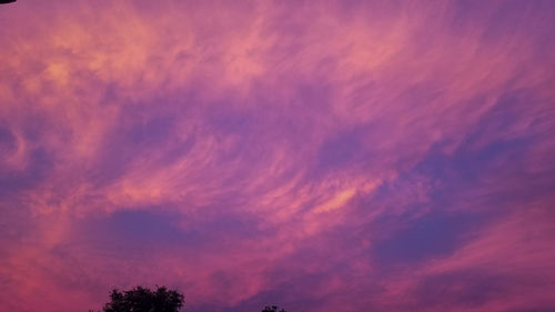 Low angle view of clouds in sky