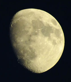 Low angle view of moon in sky