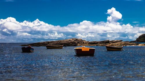 Panoramic view of sea against sky