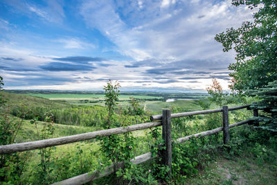 Scenic view of landscape against sky