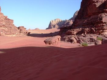 Rock formations in a desert