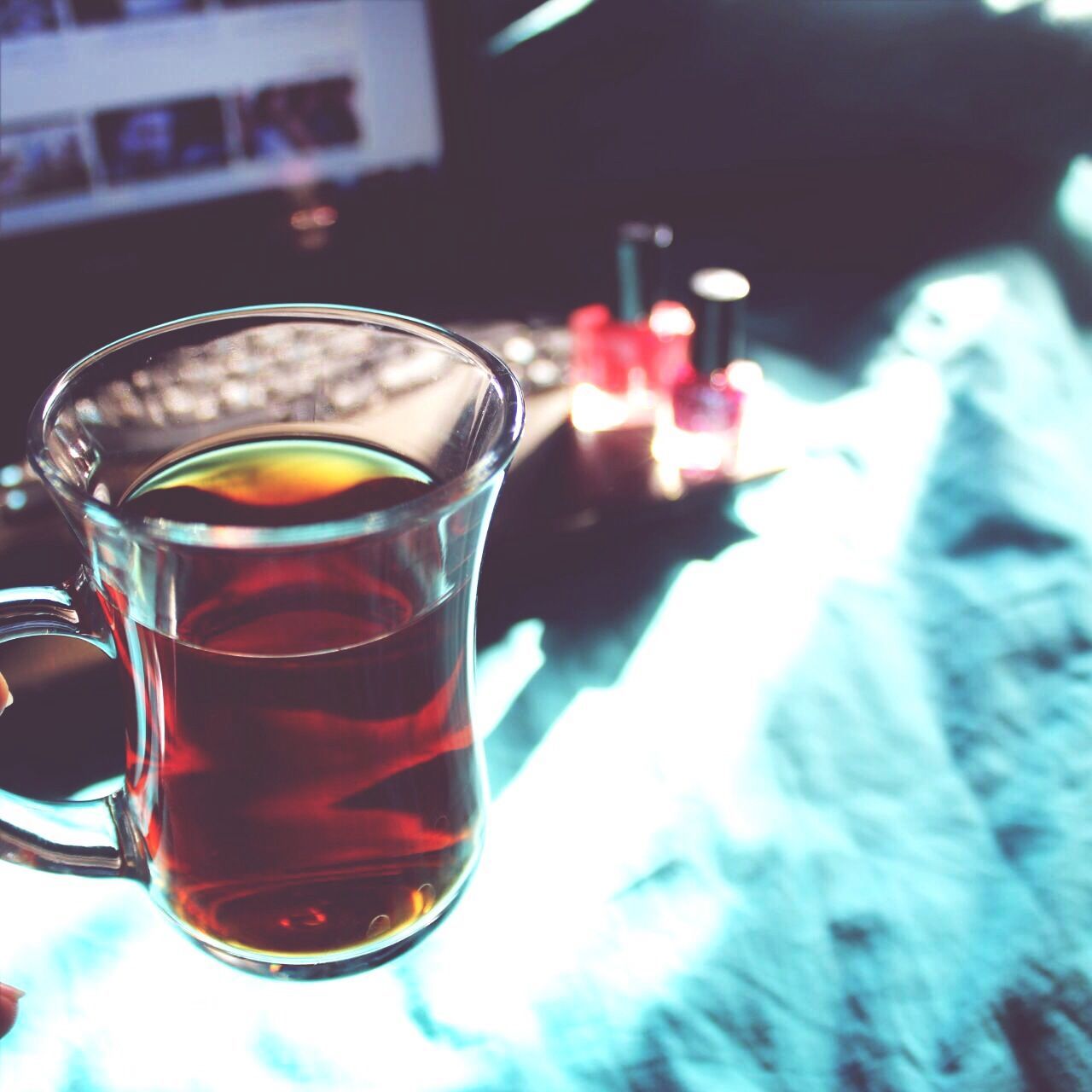 food and drink, drink, refreshment, freshness, drinking glass, still life, close-up, table, focus on foreground, glass - material, indoors, alcohol, transparent, drinking straw, glass, red, juice, selective focus, cocktail, no people