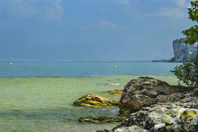 Scenic view of sea against sky