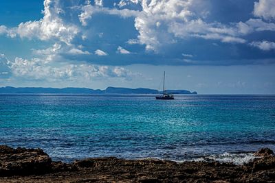 Scenic view of sea against sky