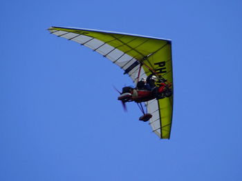 Low angle view of parachute