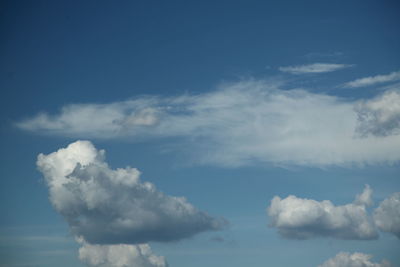Low angle view of clouds in sky