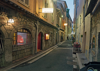 Street amidst buildings in city