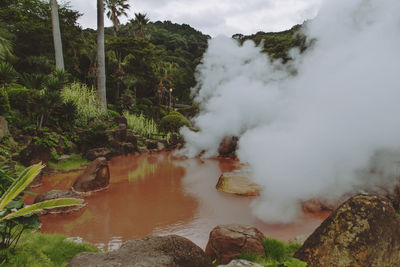 Hot springs of beppu, japan