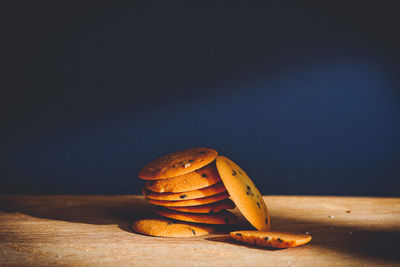 Close-up of bananas on table