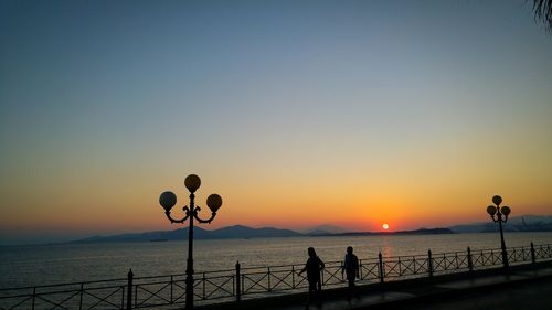 Dramatic sky over sea during sunset