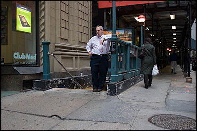 Full length of man standing in city