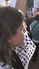 Close-up portrait of friends