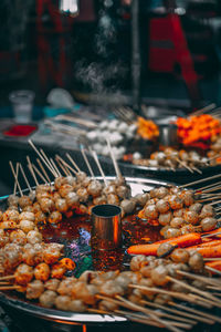 Picture of food at the night market of thailand
