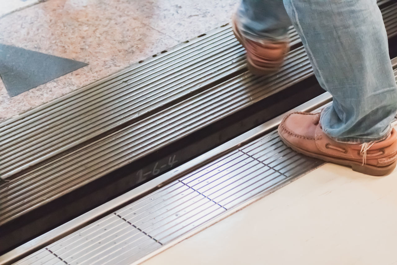 LOW SECTION OF MAN STANDING ON FLOOR