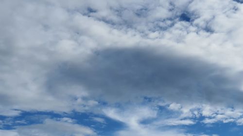 Low angle view of clouds in sky