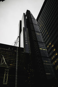 Low angle view of modern building against sky