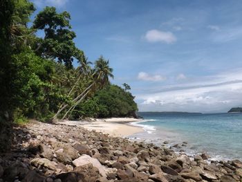 Scenic view of sea against sky