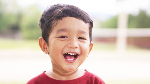 Portrait of smiling boy