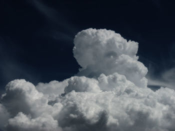 Low angle view of cloudy sky