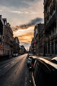 Sunset in the streets