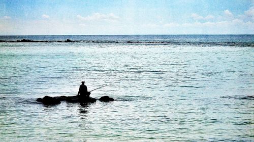 Scenic view of sea against sky