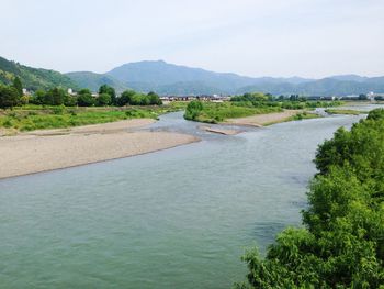 Scenic view of river