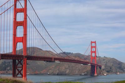 Golden gate bridge against sky