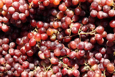 High angle view of fruits for sale