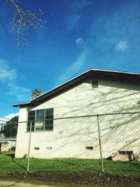 Low angle view of building against sky